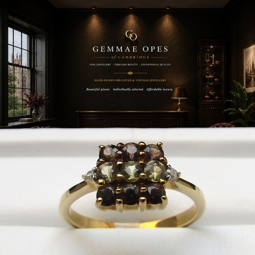 9ct gold alexandrite - 9k,
