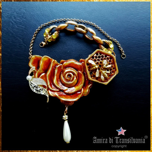 Flower leaf jewelry - flower,