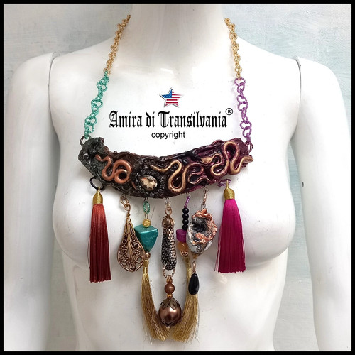 Fringes jewelry necklace - fringes,