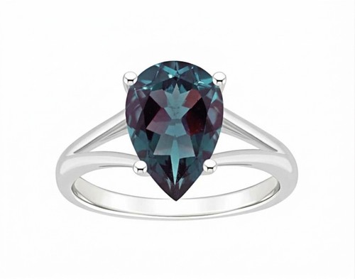 Alexandrite pear solitaire - alexandrite,