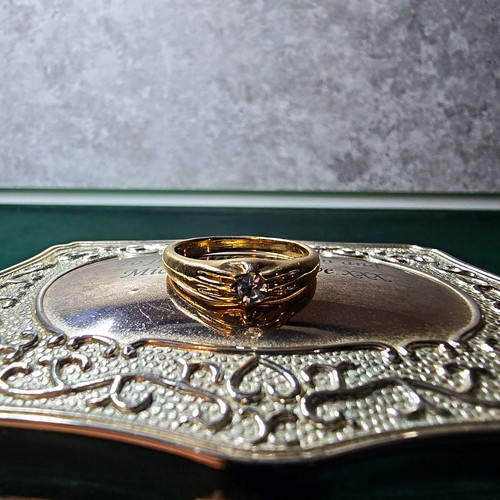 Alexandrite styled womens ring