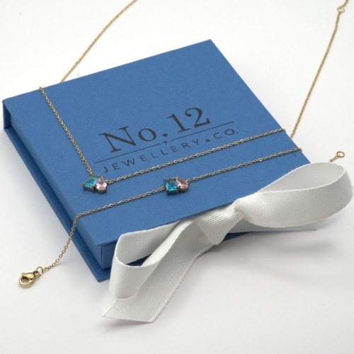 Double birthstone bracelet - birthstone,