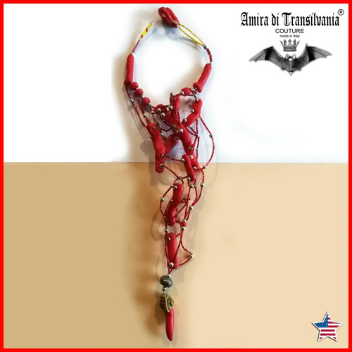Red coral fashion accessories - red,