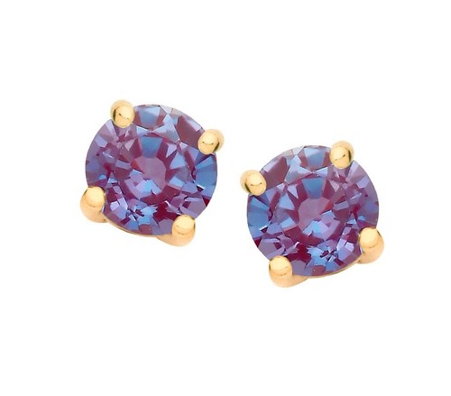 9ct yellow gold alexandrite - yellow,